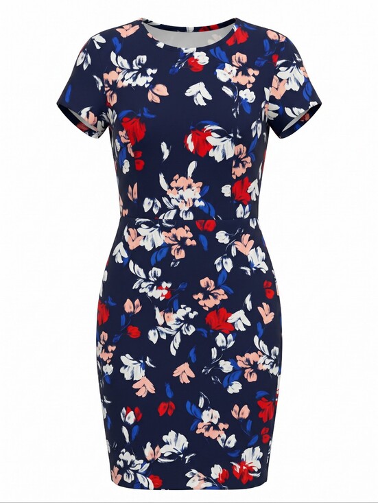 Banana Republic Dresses & Skirts - Banana Republic Navy Floral Sheath Mini Dress Floral Feminine Buisiness Cocktail